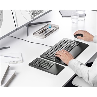 3Dconnexion Numpad Pro Bluetooth / vezeték nélküli / USB-C membrán numerikus billentyűzet fekete