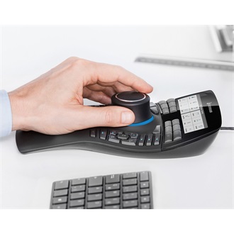 3Dconnexion SpaceMouse Enterprise Kit 2 optikai vezeték nélküli 3D egér + egér + tok fekete + egérpad