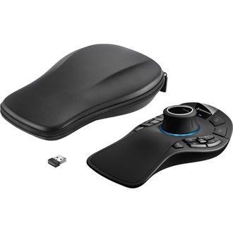 3Dconnexion SpaceMouse Pro Wireless optikai USB / Bluetooth / vezeték nélküli 3D egér fekete