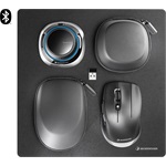 3Dconnexion SpaceMouse Wireless Kit 2 optikai Bluetooth / vezeték nélküli 3D egér + egér + tok fekete + egérpad