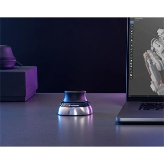 3Dconnexion SpaceMouse optikai Bluetooth / vezeték nélküli 3D egér fekete-ezüst