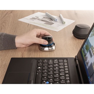3Dconnexion SpaceMouse optikai Bluetooth / vezeték nélküli 3D egér fekete-ezüst