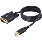 StarTech USB-A 2.0 -> Serial RS-232 DB9 M/M adatkábel 1m fekete
