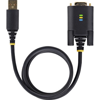 StarTech USB-A 2.0 -> Serial RS-232 DB9 M/M adatkábel 1m fekete