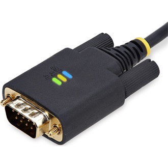 StarTech USB-A 2.0 -> Serial RS-232 DB9 M/M adatkábel 1m fekete