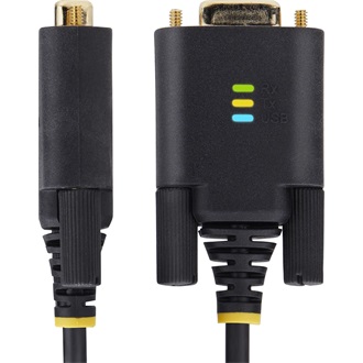StarTech USB-A 2.0 -> Serial RS-232 DB9 M/M adatkábel 1m fekete