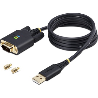 StarTech USB-A 2.0 -> Serial RS-232 DB9 M/M adatkábel 1m fekete