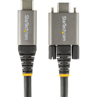 StarTech USB-C 3.2 Gen2 -> USB-C 3.2 Gen2 M/M adatkábel 1m fekete 100W, DP Alt Mode