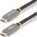 StarTech 40Gbps USB4 -> USB4 M/M adatkábel 1m fekete-szürke