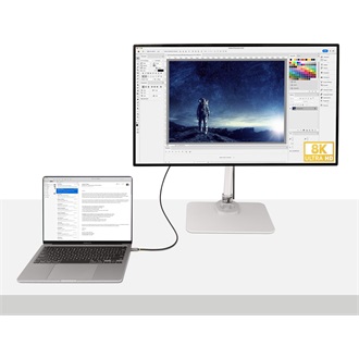 StarTech 40Gbps USB4 -> USB4 M/M adatkábel 1m fekete-szürke