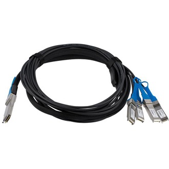 StarTech QSFP+ -> 4db SFP+ M/M adatkábel Direct Attach (DAC) 3m fekete 40Gbps, Passive Breakout