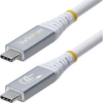 StarTech 20Gbps USB4 -> USB4 M/M adatkábel 3m fehér-szürke