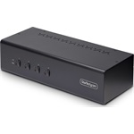 4-PORT DUAL-MONITOR KVM SWITCH .