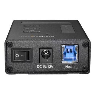 StarTech HB30A3A1CST 4-portos USB-C USB3.0 hub fekete (fémház, ON-OFF gomb)