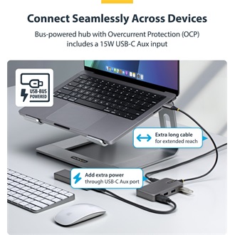 StarTech 4-PORT USB-C HUB 5GBPS HUB ADAPTER