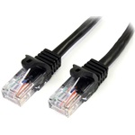 StarTech RJ45 CAT5e UTP -> RJ45 CAT5e UTP M/M adatkábel 5m fekete