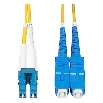 StarTech LC Duplex -> SC Duplex M/M adatkábel 5m sárga OS2 Single Mode, 9/125µm, 100G