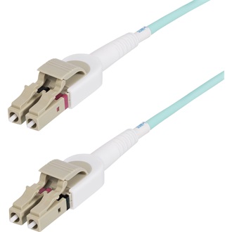 StarTech LC Duplex -> LC Duplex M/M adatkábel 5m türkiz OM4, Multimode, 50/125µm