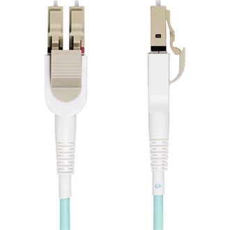 StarTech LC Duplex -> LC Duplex M/M adatkábel 5m türkiz OM4, Multimode, 50/125µm