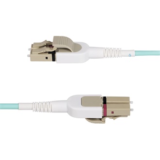 StarTech LC Duplex -> LC Duplex M/M adatkábel 5m türkiz OM4, Multimode, 50/125µm