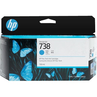 HP 738 130-ML tintapatron ciánkék