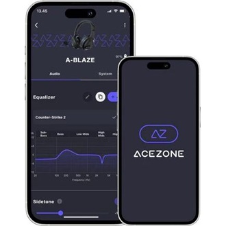 ACEZONE A-Blaze gaming fejhallgató headset fekete