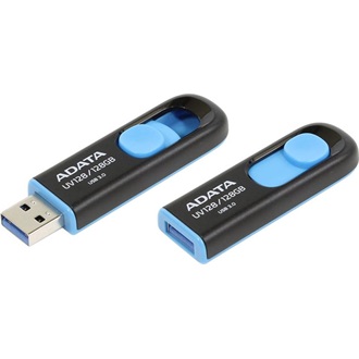 ADATA 128GB DashDrive UV128 USB-A 3.0 pendrive BOX fekete-kék