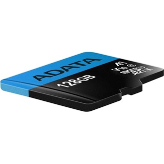 ADATA 128GB Premier (+adapter) UHS-1 Class10 V10 microSDXC memóriakártya BOX fekete
