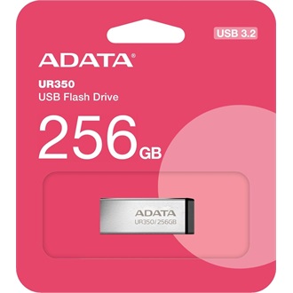 ADATA 128GB UR350 USB-A 3.2 Gen1 pendrive BOX ezüst-fekete