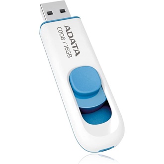 ADATA 16GB C008 USB-A 2.0 pendrive BOX fehér-kék