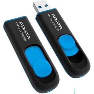 ADATA 256GB DashDrive UV128 USB-A 3.0 pendrive BOX fekete-kék