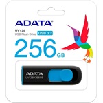 ADATA 256GB DashDrive UV128 USB-A 3.0 pendrive BOX fekete-kék