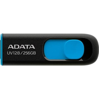 ADATA 256GB DashDrive UV128 USB-A 3.0 pendrive BOX fekete-kék
