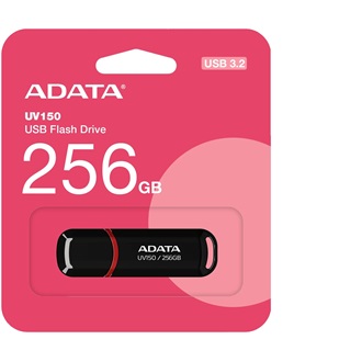 ADATA 256GB UV150 USB-A 3.2 Gen1 pendrive BOX fekete