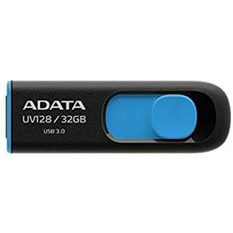 ADATA 32GB DashDrive UV128 USB 3.0 pendrive BOX fekete-kék
