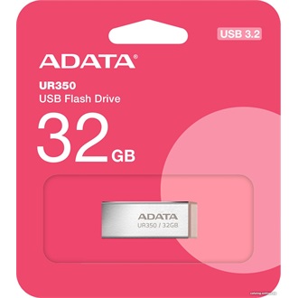 ADATA 32GB UR350 USB-A 3.2 Gen1 pendrive BOX ezüst-barna