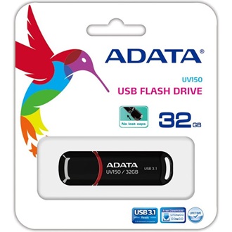 ADATA 32GB UV150 USB-A 3.2 Gen1 pendrive BOX fekete