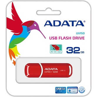 ADATA 32GB UV150 USB-A 3.2 Gen1 pendrive BOX piros