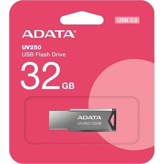 ADATA 32GB UV250 USB-A 2.0 pendrive BOX ezüst