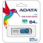 ADATA 64GB C008 USB-A 2.0 pendrive BOX fehér-kék