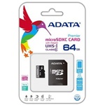 ADATA 64GB Premier (+adapter) UHS-1 Class10 microSDHC memóriakártya BOX fekete