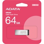 ADATA 64GB UR350 USB-A 3.2 Gen1 pendrive BOX ezüst-fekete