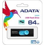 ADATA 64GB UV220 USB 2.0 pendrive BOX fekete-kék