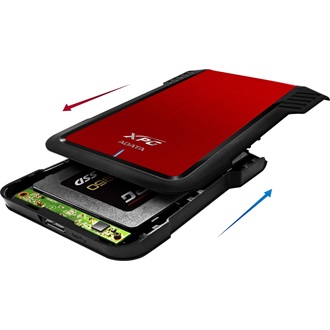 ADATA EX500 2.5" USB3.1 külső ház piros