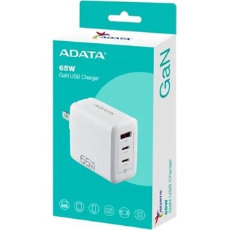 ADATA GaN 65W univerzális hálózati töltő adapter fehér