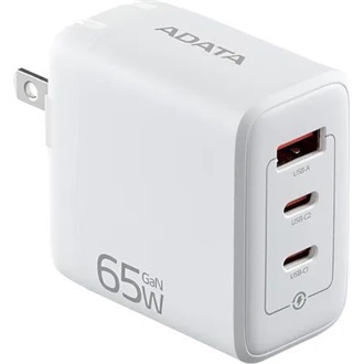 ADATA GaN 65W univerzális hálózati töltő adapter fehér
