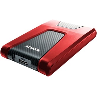 ADATA HD650 1TB 5400rpm 8MB USB-A 3.2 Gen1 2,5" vízálló ütésálló külső HDD piros