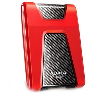 ADATA HD650 1TB 5400rpm 8MB USB-A 3.2 Gen1 2,5" vízálló ütésálló külső HDD piros