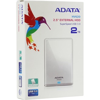 ADATA HV620S 1TB USB3.1 Gen1 A 2,5" külső HDD fehér