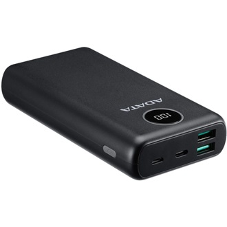 ADATA P20000QCD 20000mAh LiPo powerbank fekete (QC3.0/PD3.0)